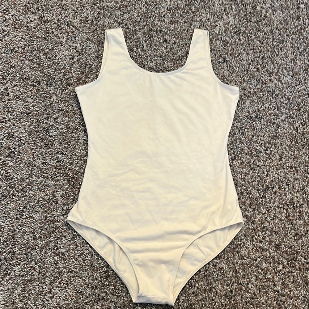 Nude cotton bodysuit